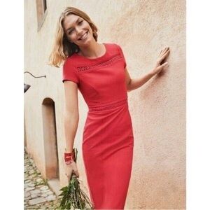 Boden Hera Ponte Midi Dress, Size 8L